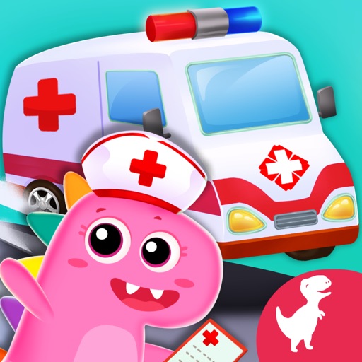 Dinosaur Ambulance Car Driving icon