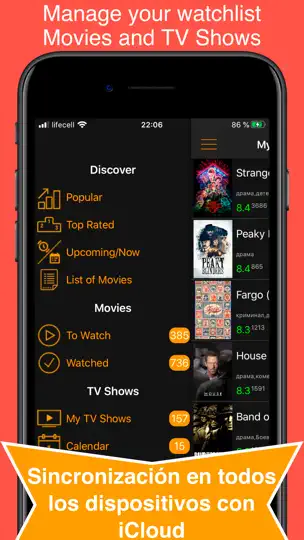Captura de pantalla de Mis Películas & Series: Listas en iPhone 2