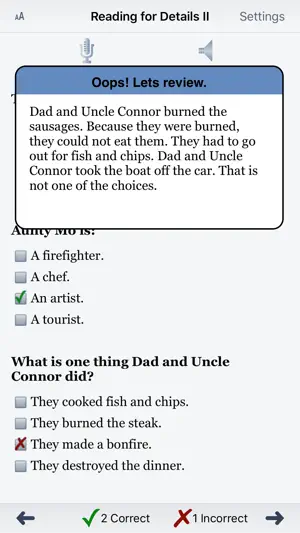 Reading for Details II screenshot 3
