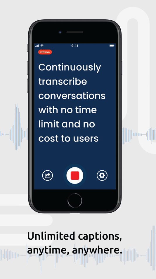 #2. NALscribe: live captions (iOS) 由: National Acoustic Laboratories