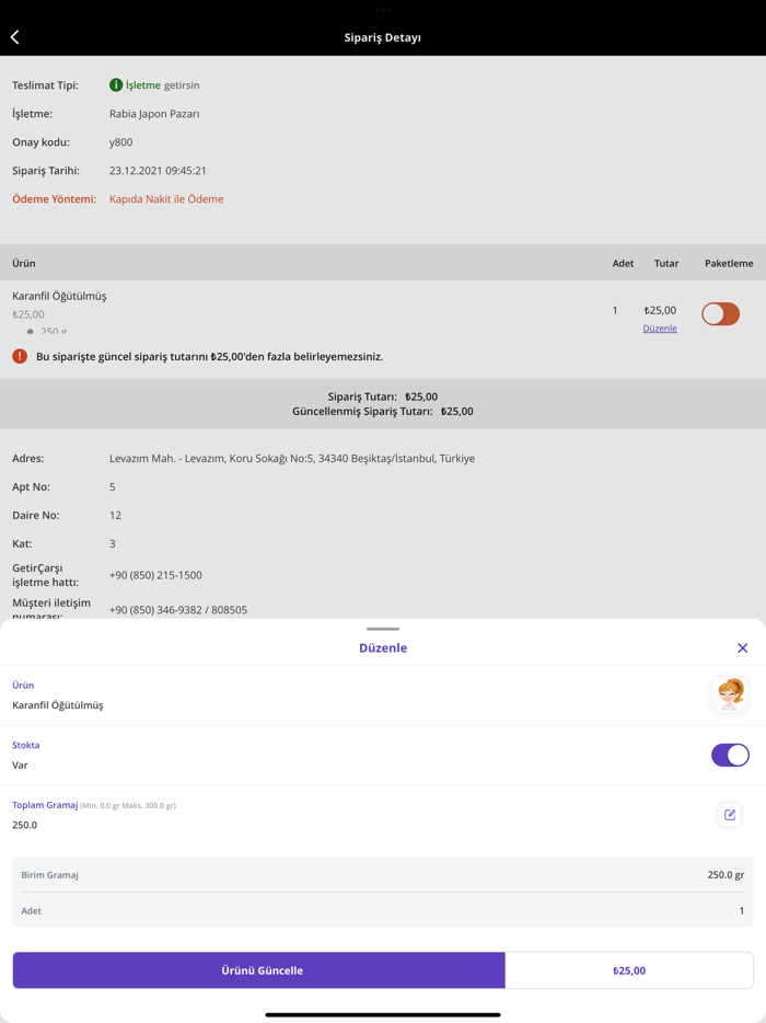getirçarşı işyerim