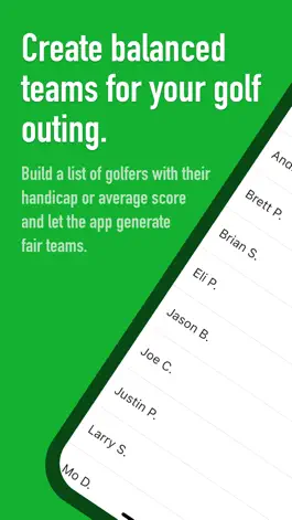 Game screenshot Golf: Team Generator mod apk