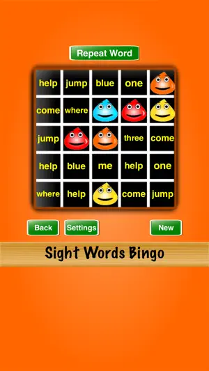Sight Words Bingo screenshot 3