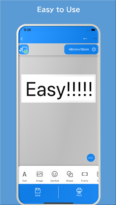 Epson Label Editor Mobile Screenshot