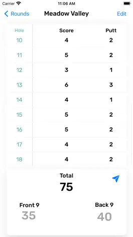 Game screenshot My Easy Golf Scorecard hack