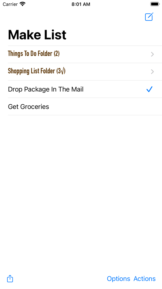 #1. Make List (iOS) By: Rod Bauer