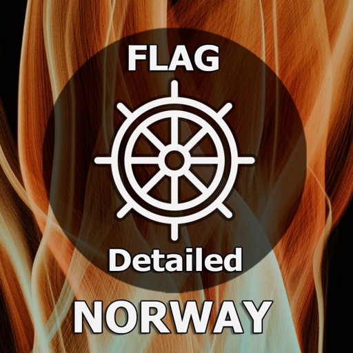 Flag. Norway Detailed. CES icon
