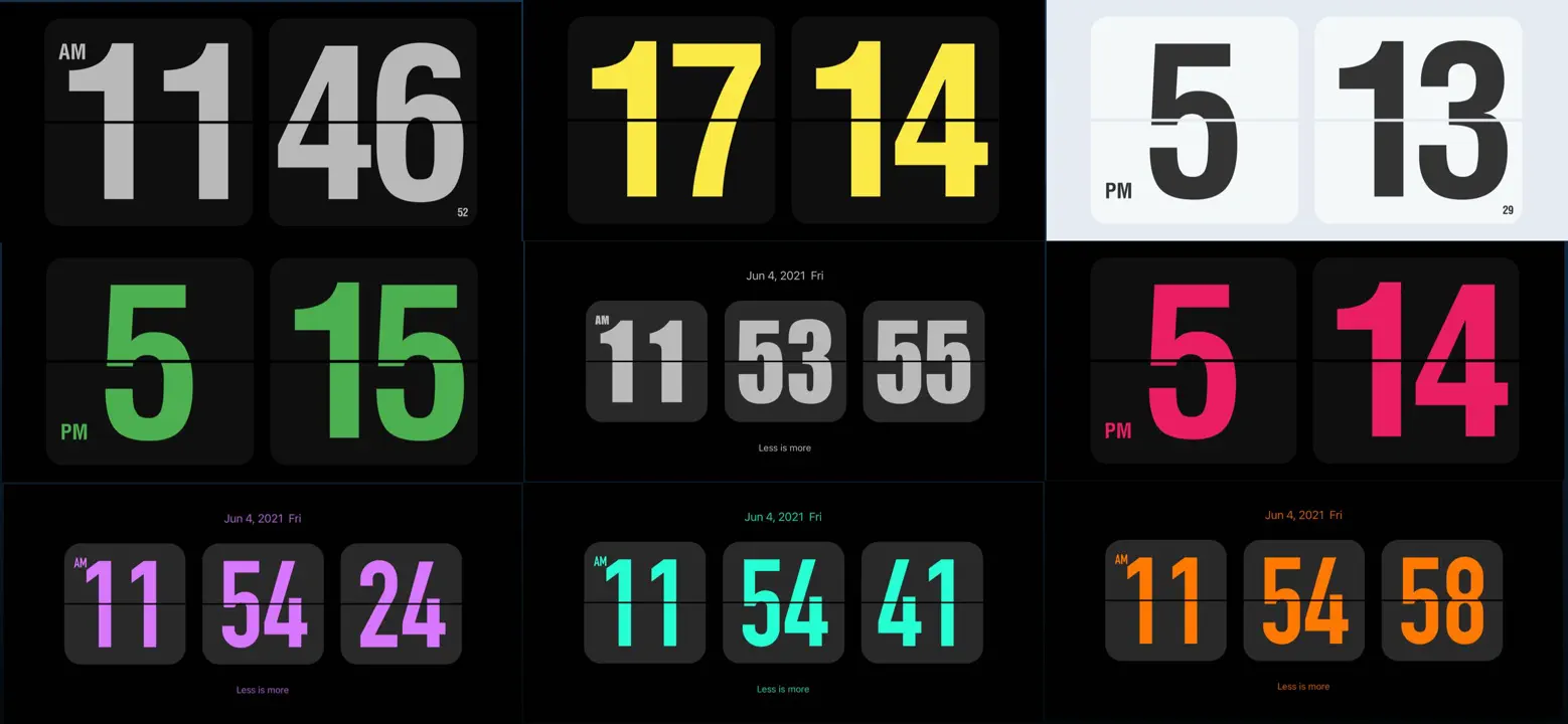 Flip Clock : capture d’écran 5 sur 7