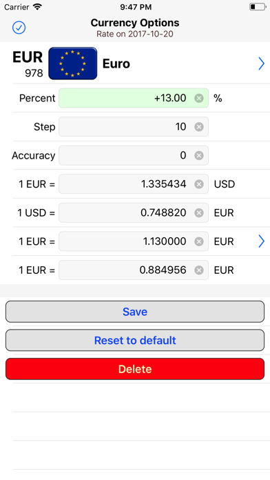 Screenshot #3 pour Currency price comparator