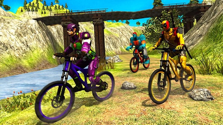 Superhero BMX Bicycle Stunts