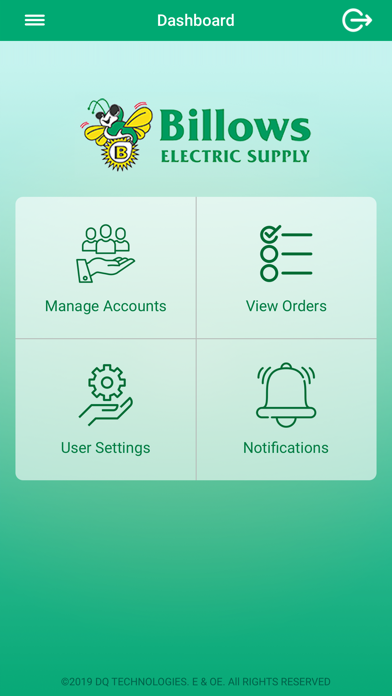 Billows Delivery Tracking Screenshot