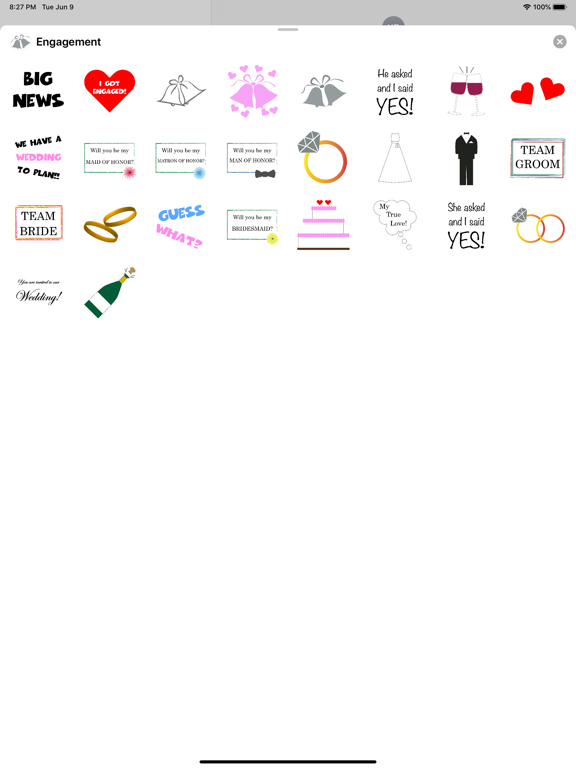 Screenshot #5 pour Engagement Sticker Pack