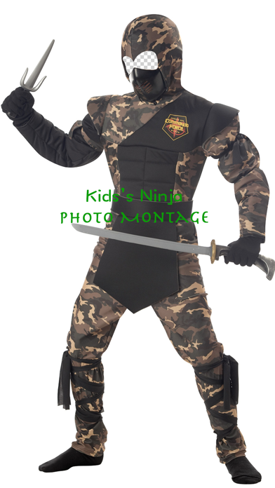 Kid’s Ninja Photo Montage Screenshot