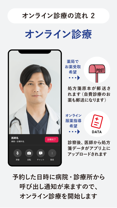 CLINICS(クリニクス)　オンライン診療・服薬指導アプリ Screenshot