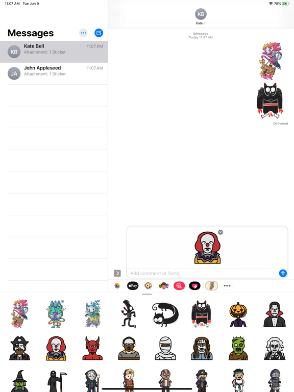 Screenshot #6 pour Monster Movie Stickers