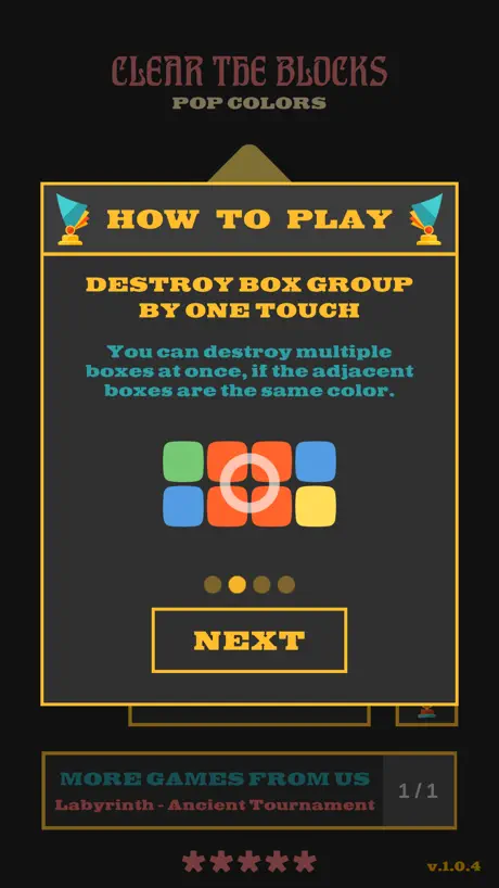 Clear The Blocks, Merge Colors