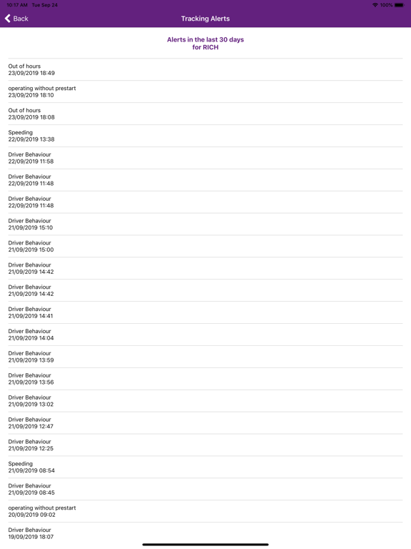 The Fleet Office iPad screenshot