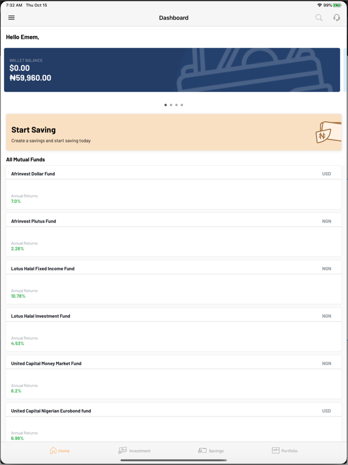 Ladda Save and invest