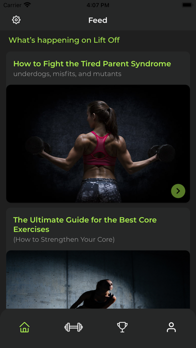 LIFT OFF - Health & Wellness Screenshot