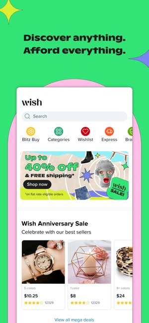 Se asemeja Moral Edad adulta Wish: Shop and Save on the App Store