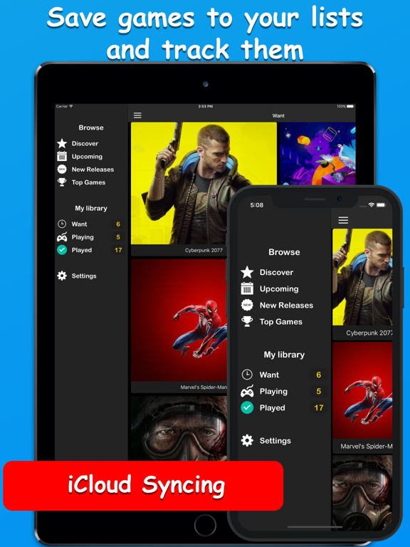 My Games: Collection & Tracker iPad screenshot 4 - Entertainment app