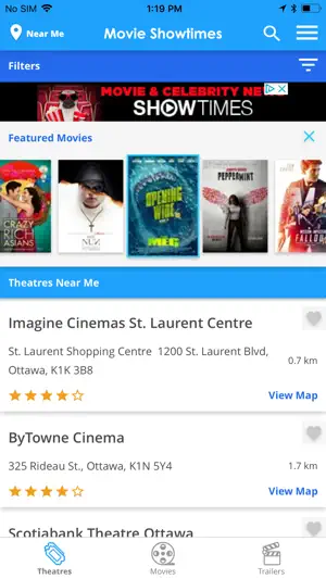 Tribute: Movie Showtimes screenshot 1