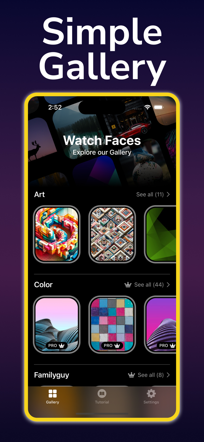 Watch Faces Gallery Widgets