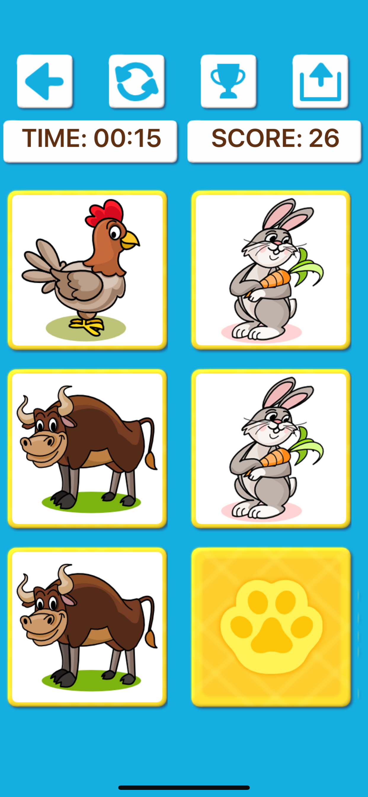 Animal Memory Matching Games