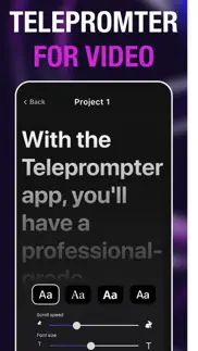teleprompter for video & vlog iphone screenshot 1