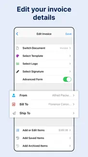 invoice maker & billing app iphone screenshot 3