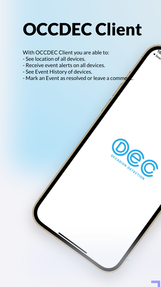 #1. OCCDEC Client (iOS) Podle: LineSpotting AB