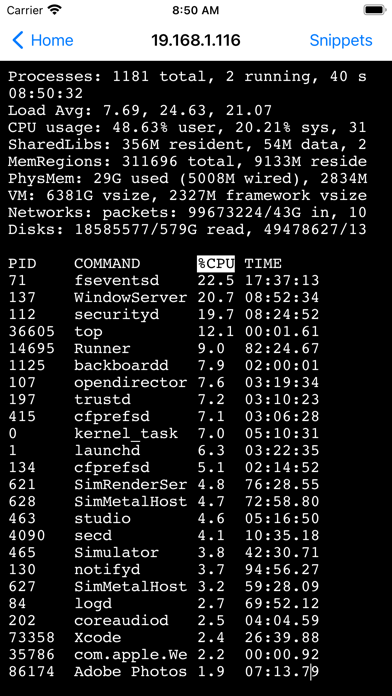 iSSH 2 Screenshot