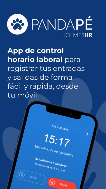 Pandapé reloj laboral