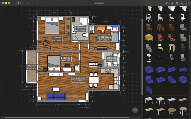 Captura de pantalla del disseny de la casa
