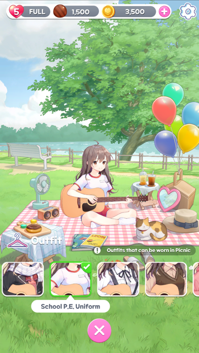Guitar Girl Match 3 Screenshot