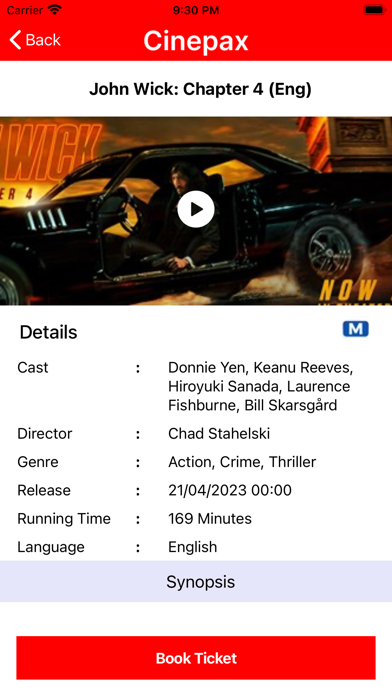 Cinepax - Movie Tickets Screenshot