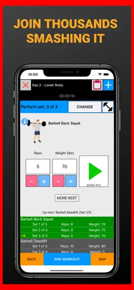 Game screenshot Gains: Gym Workout Tracker Log mod apk