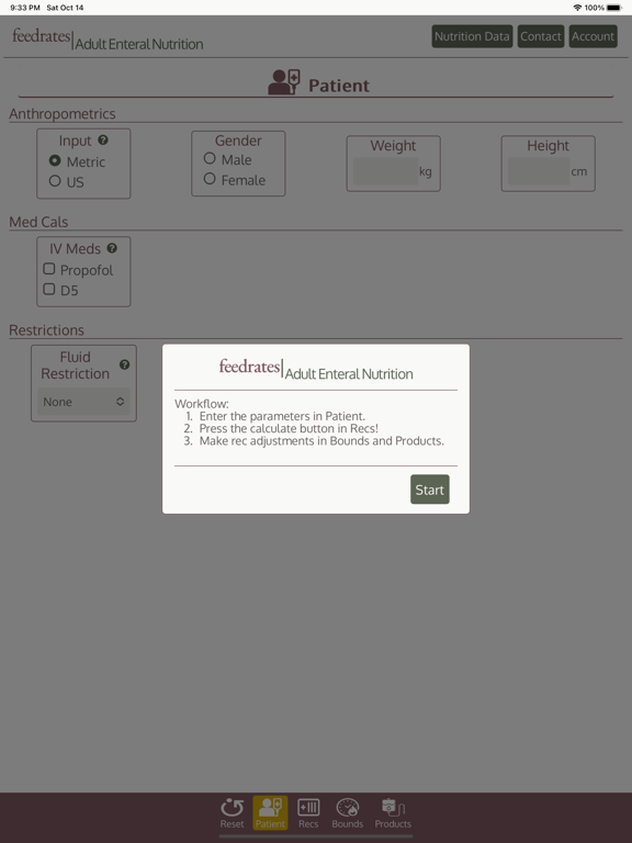 Screenshot #4 pour FeedRates - Adult Tube Feeding