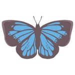 Download Pop and chic butterfly sticker app