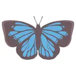 Pop and chic butterfly sticker App Contact