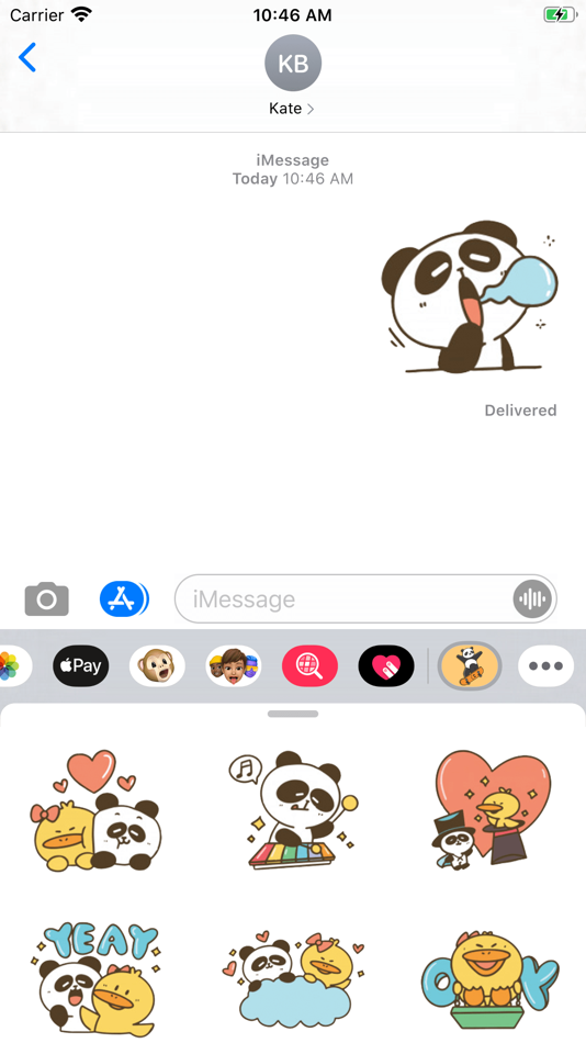 Best Friends Panda Stickers - 1.1 - (iOS)