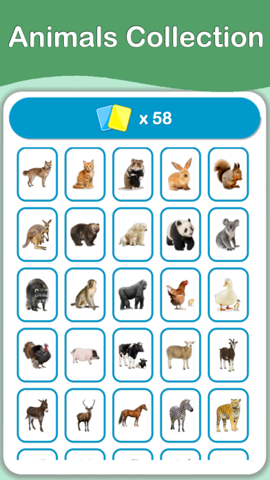Screenshot #1 pour Animals Cards