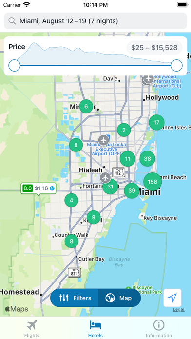 Flights at low prices Screenshot