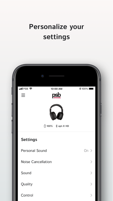 PSB Headphones Screenshot 4 - AppWisp.com PSB Headphones Screenshot 4 - AppWisp.com