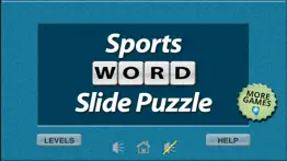sports word slide puzzle fun iphone screenshot 2