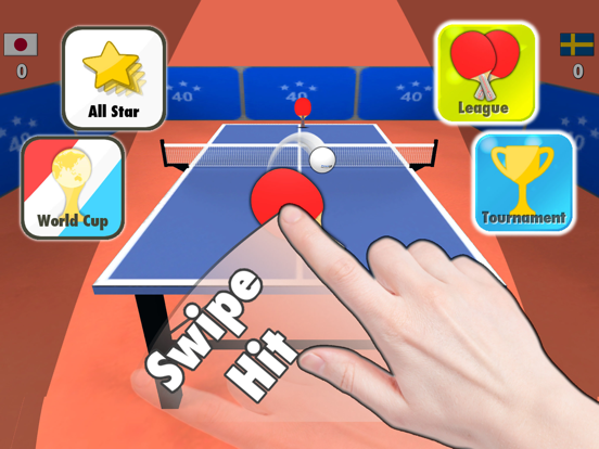 Table Tennis 3D iPad app afbeelding 1
