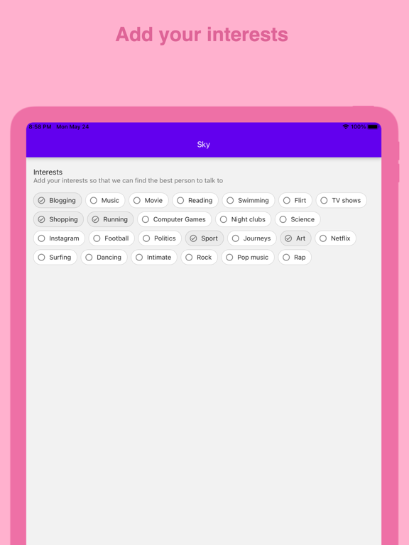 Screenshot #5 pour Sky — Chat anonyme