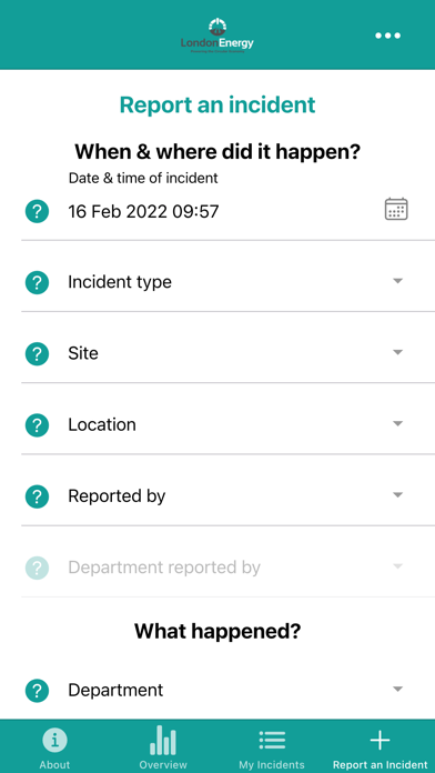 LEL Incidents Screenshot