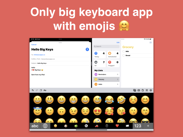 ‎Big Keys Keyboard Screenshot
