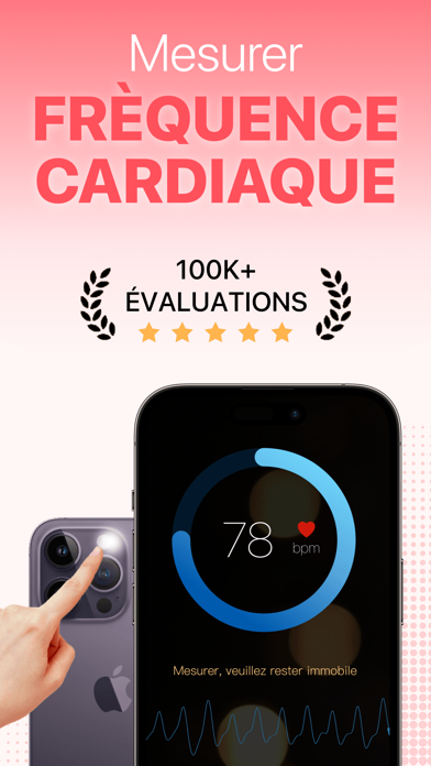Screenshot #1 pour Heart Rate Monitor - Pulse BPM